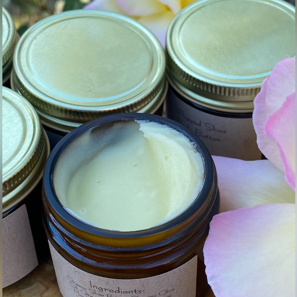100% Organic Whipped Shea Butter 2oz. - Moisturizer for Body, Face, Hands - NWT